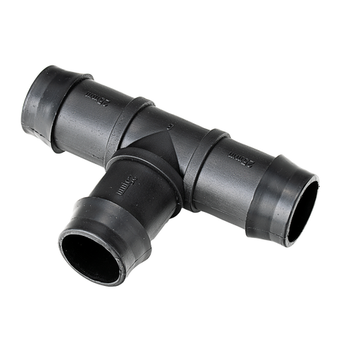 K Rain 25mm Barbed Tee 5 Pack - Black - UV Stabilised Polypropylene - SuperSaverAU - view 1