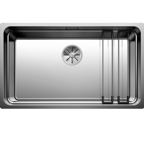 Blanco Etagon 700-U single bowl undermount sink - satin stainless steel, Etagon rails - 527998