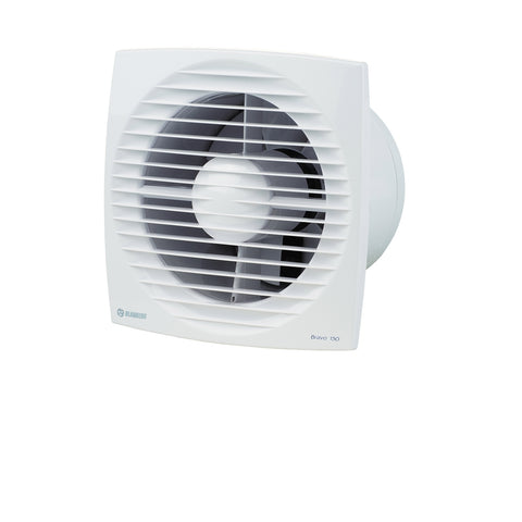 Blauberg BRAVO 150mm White Low Profile Wall & Ceiling Exhaust Fan 24W Ball Bearing BLABBRAVO150