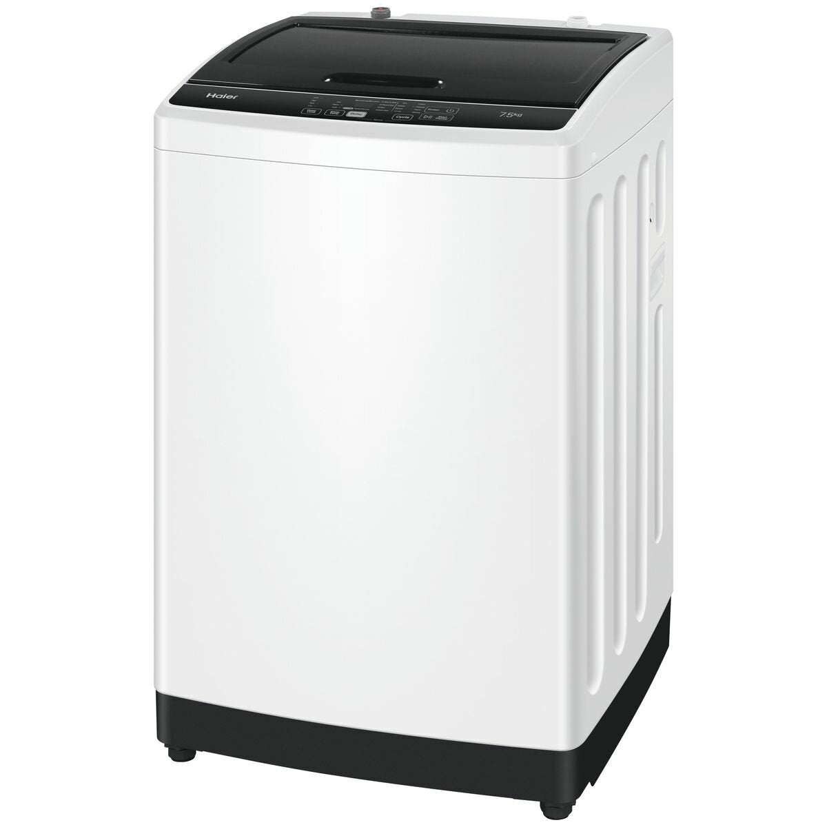Haier 7.5kg Top Load Washing Machine - Eight Wash Cycles, Soft Close Glass Lid, Pillow Drum - HWT75AA1