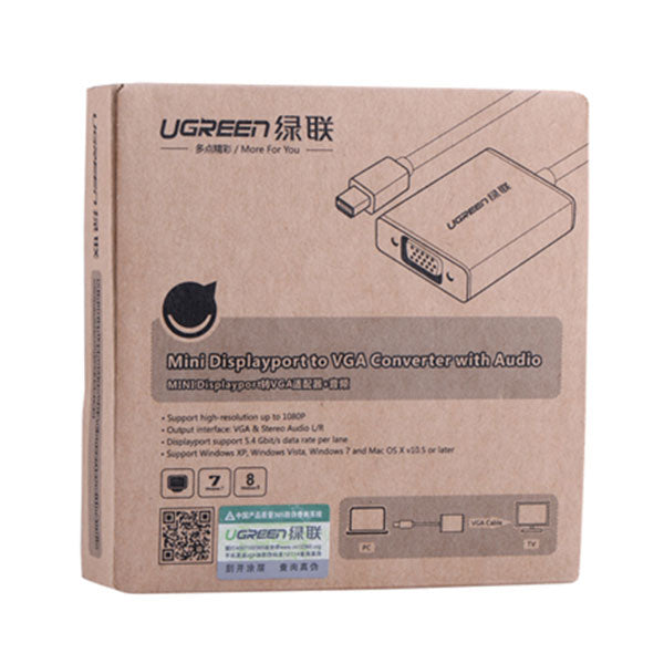 UGREEN Mini Display Port to VGA+Audio Converter cable (10437) - SuperSaverAU - view 3