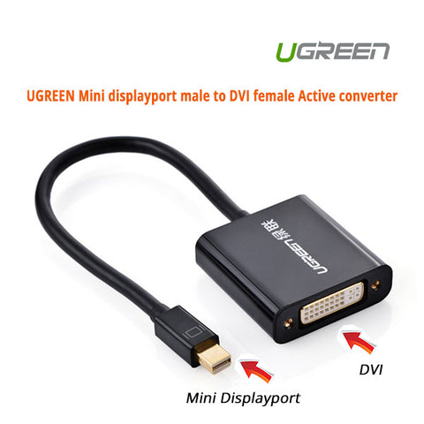 UGREEN Mini displayport male to DVI female Active converter (10448) - SuperSaverAU - view 1