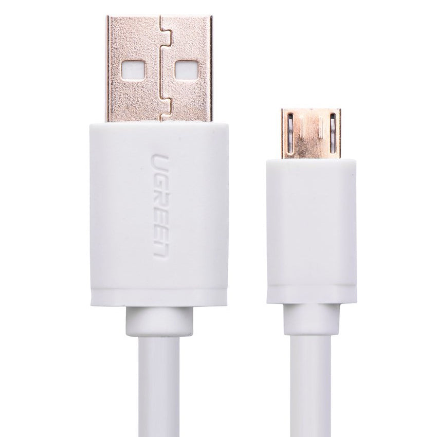 UGREEN Micro USB Male to USB Male cable Gold-Plated - White 2M (10850) - SuperSaverAU - view 2