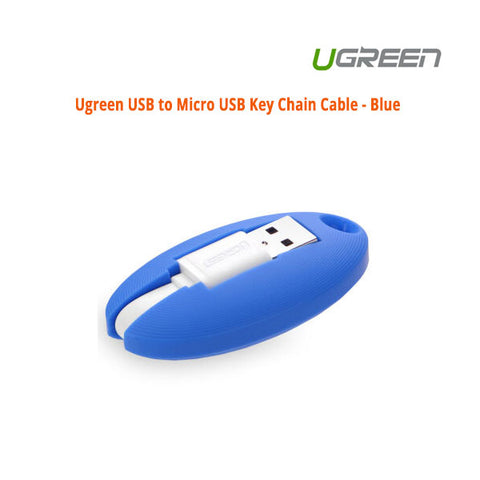 UGREEN USB to Micro USB Key Chain Cable - Blue (30309) - SuperSaverAU - view 1
