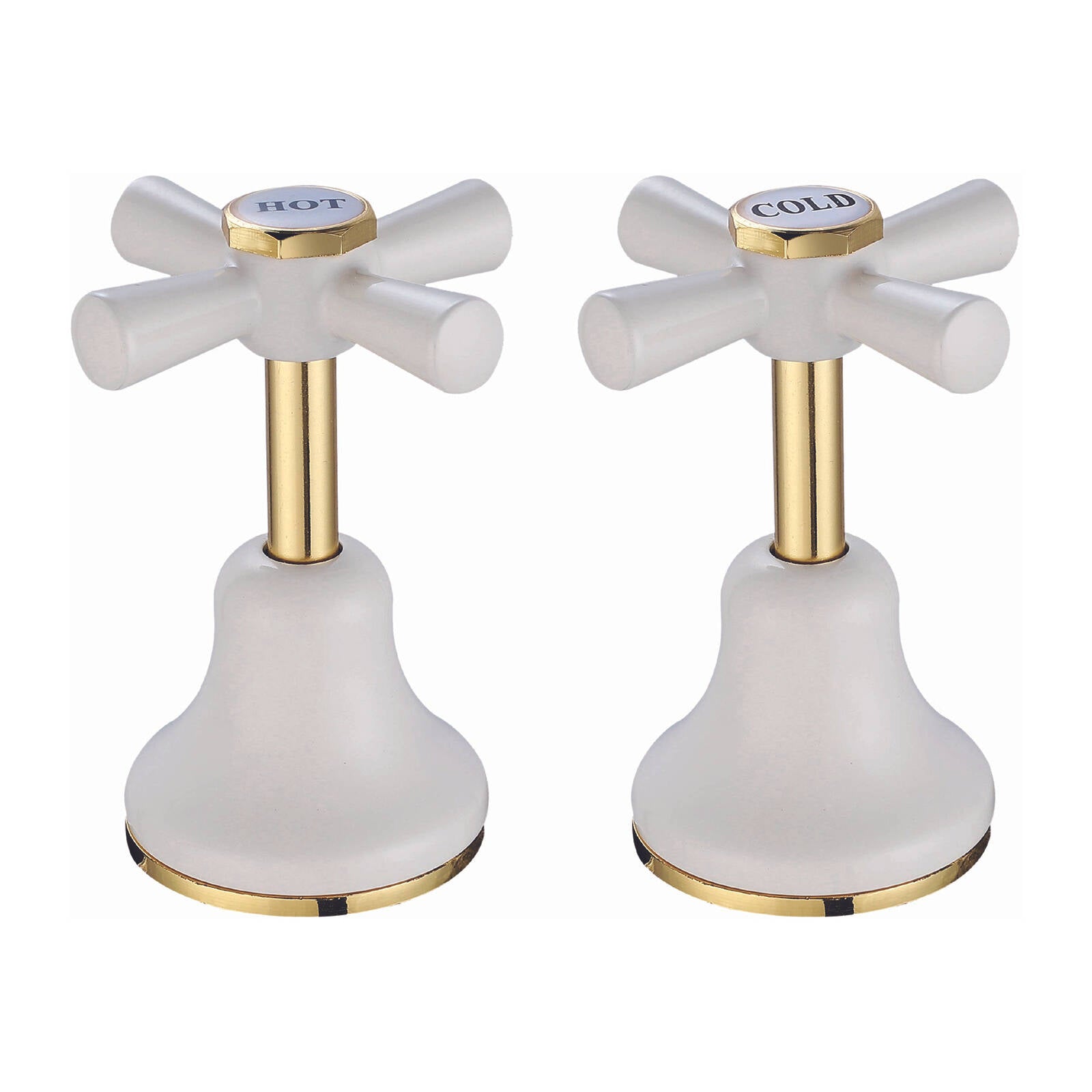 Shaw & Mason Ivory Basin Top Assembly - Brass
