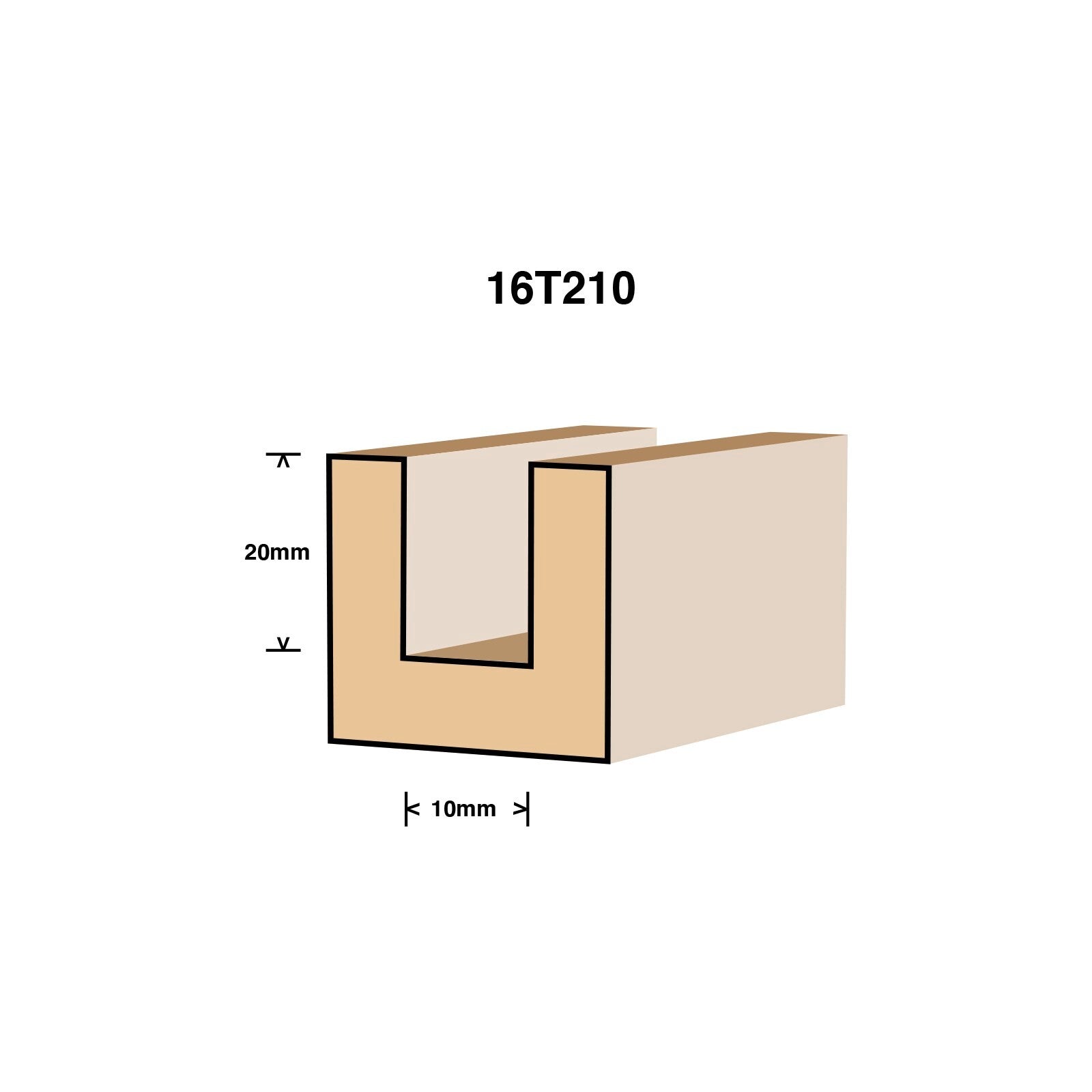 Ultra 6.4 x 10mm Tungsten Carbide Straight Router Bit