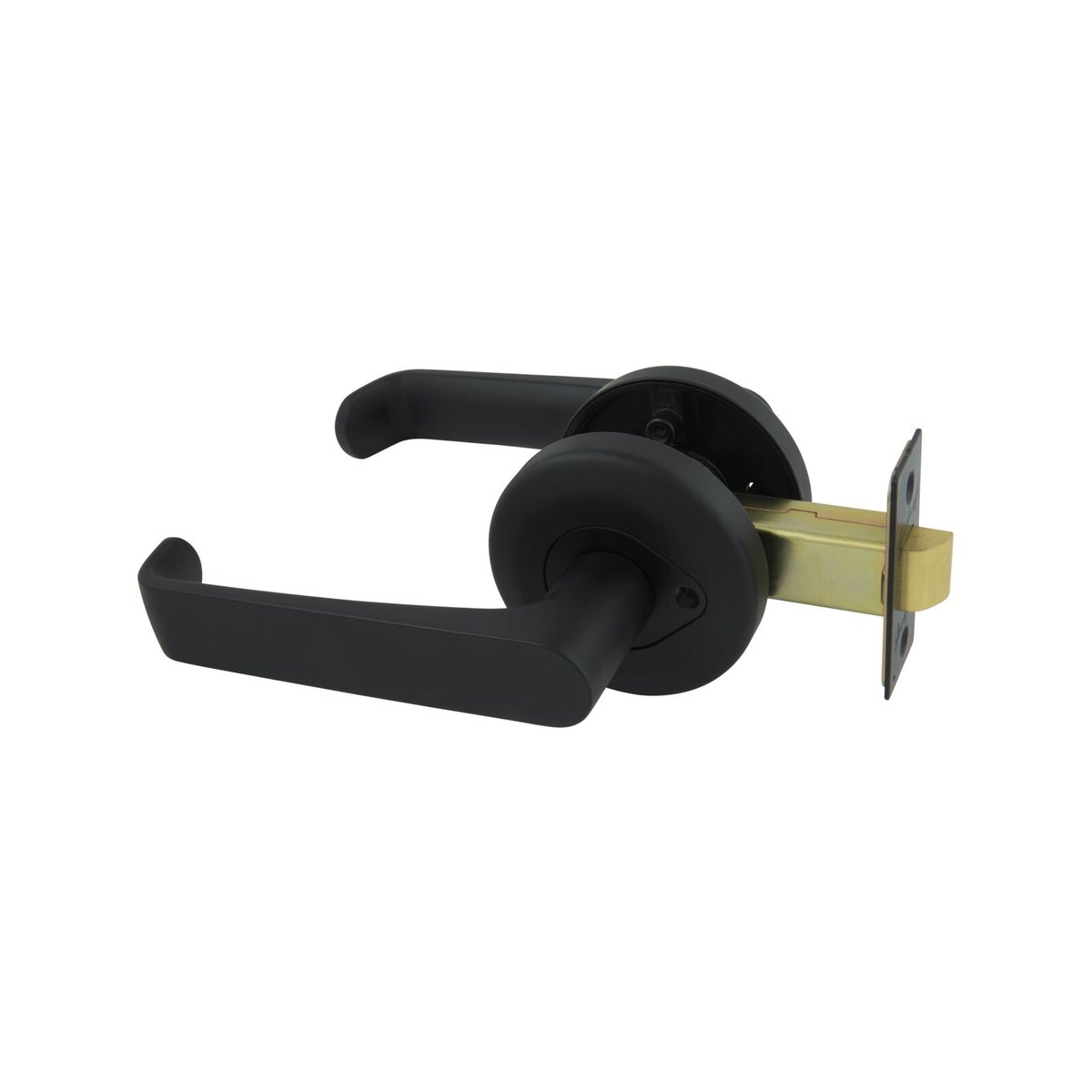 Gainsborough Neue Telo Matt Black Privacy Lever Set Indoor
