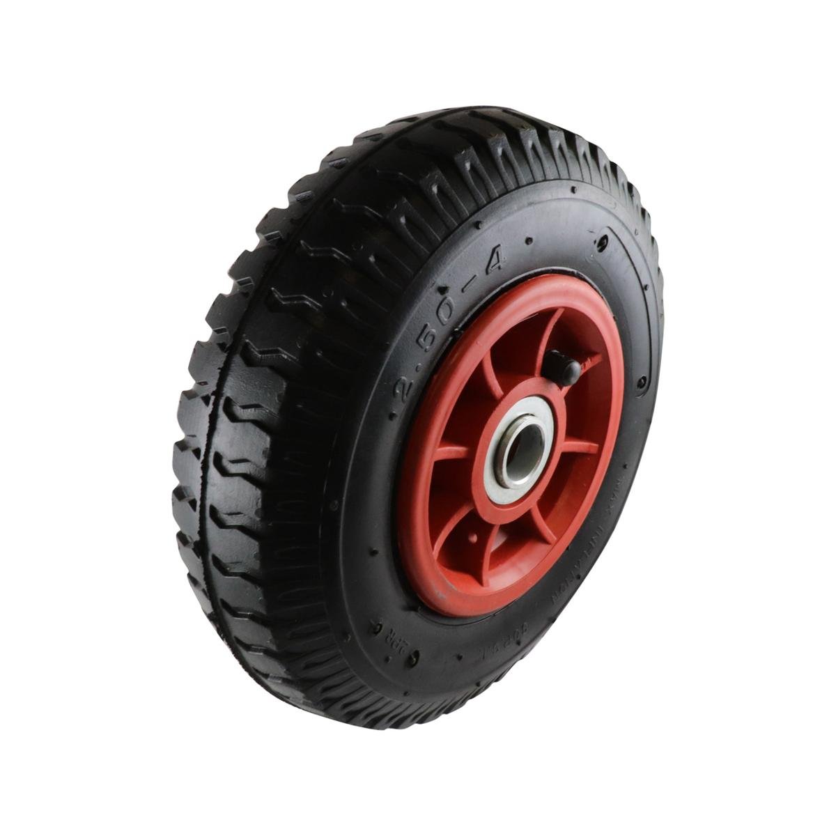 Easyroll 2.5 x 4" Pneumatic Nylon Trolley Wheel, 3/4" Axle, 100kg