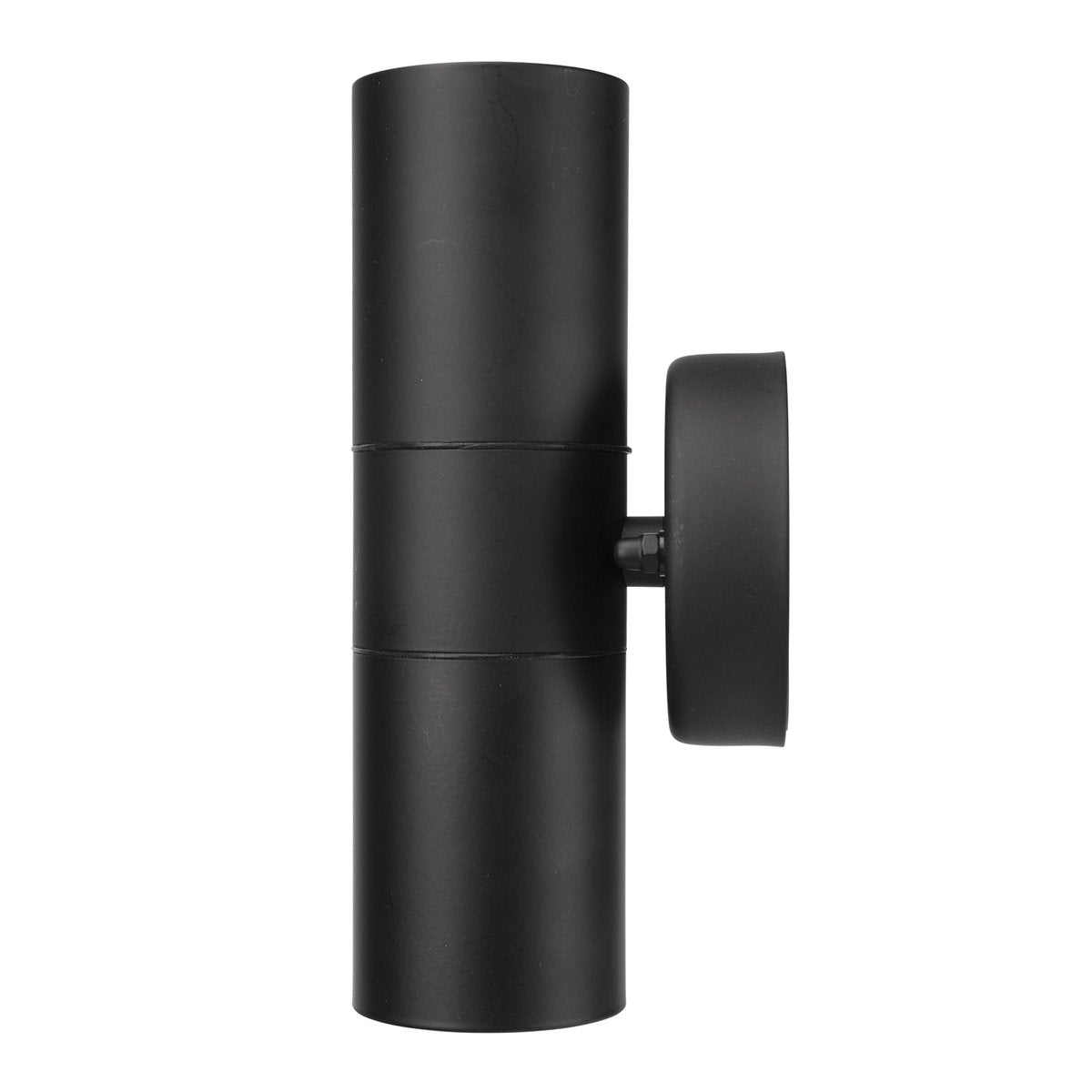 Brilliant Lighting Coolum 240V Up Down Wall Light, Black Stainless Steel 19834/06