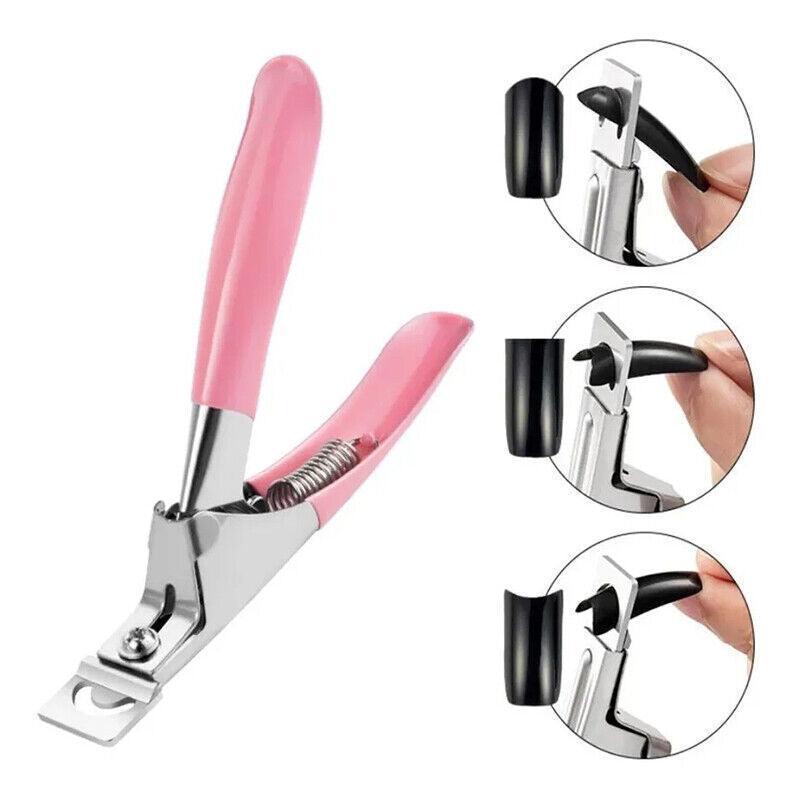 Acrylic Nail Tip Cutter, U-Shaped False Nail Clipper - Pink - view 12