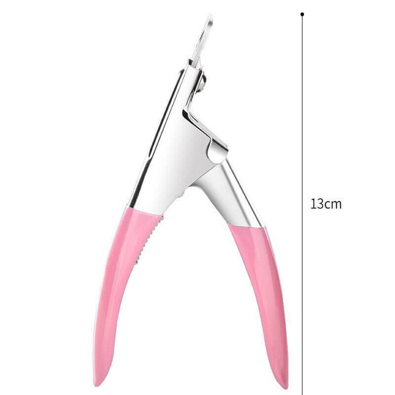Acrylic Nail Tip Cutter, U-Shaped False Nail Clipper - Red - view 5