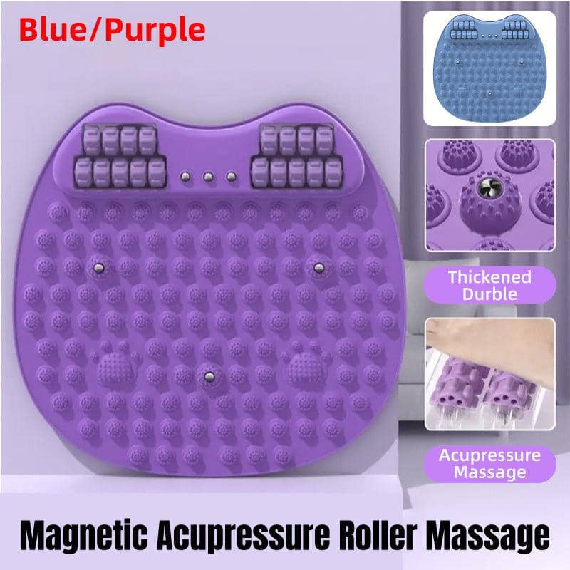 Acupressure Foot Massage Mat with Roller Points - Blue - view 2