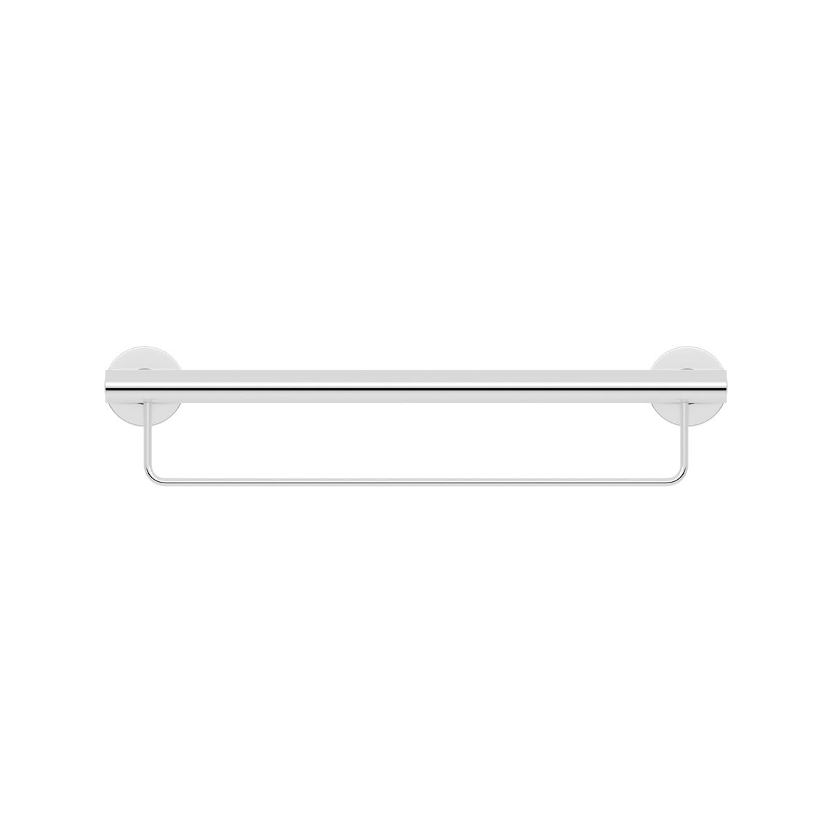 evekare 600mm Towel Rail with Grab Rail - 32mm Stainless Steel 110kg