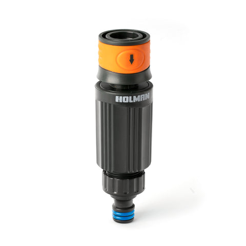 Holman 12mm Twist Flow Hose Fitting Connector - Grey & Orange Plastic, Outdoor
