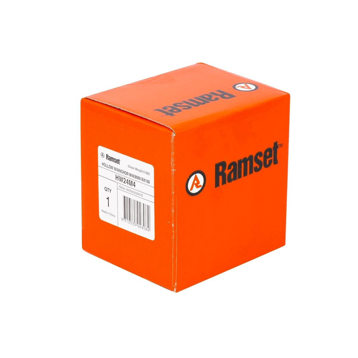 Ramset Hollow Wall Anchor 8mm Gold 100 Pack Light Duty Fixing - SuperSaverAU - view 1