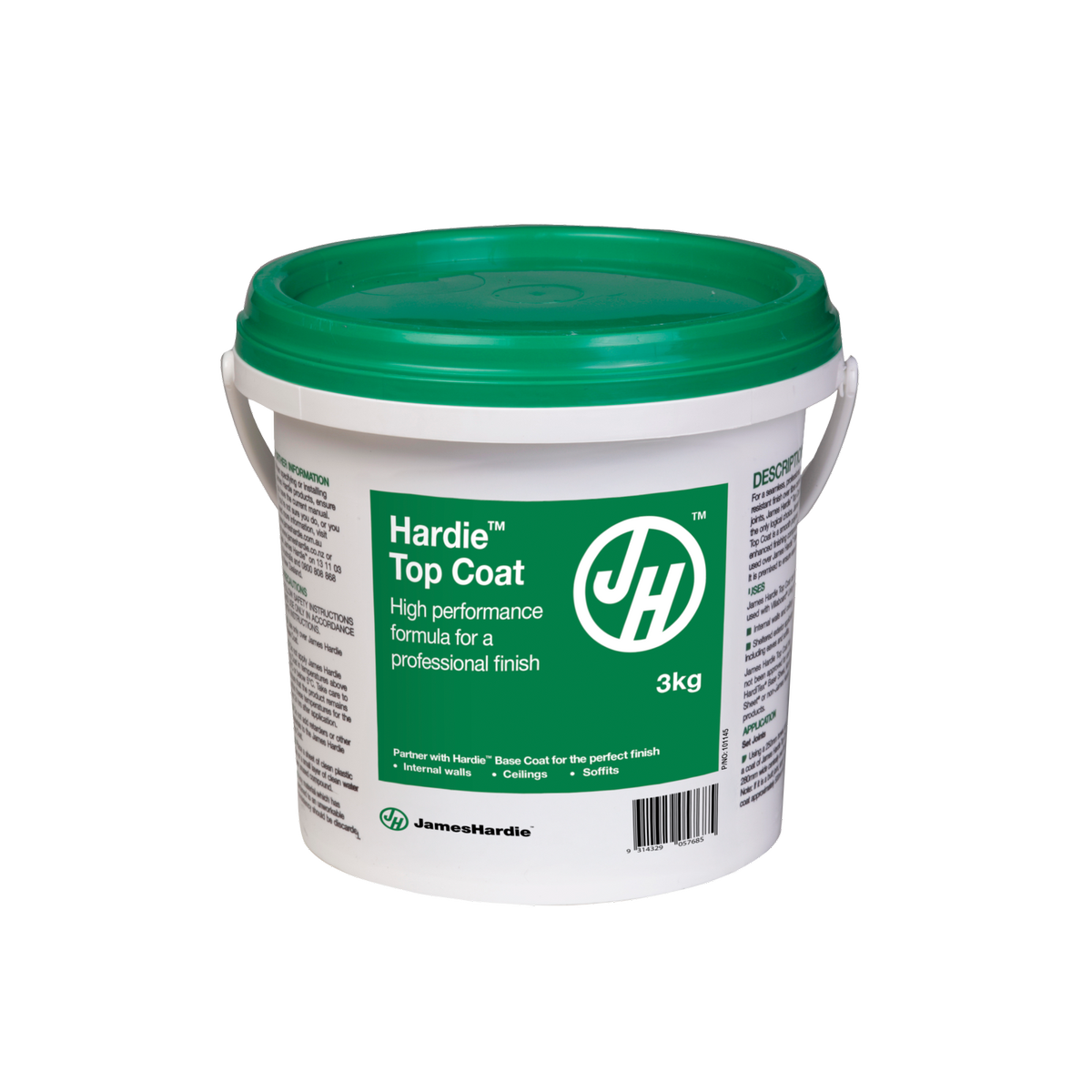 James Hardie Top Coat Compound 3kg Tub Fibre Cement Indoor Outdoor