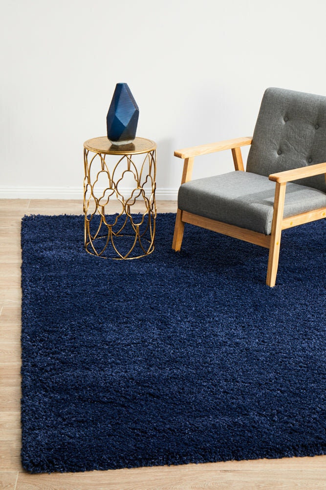 Rug Culture Laguna small denim rug 170x120cm - power loomed polypropylene, 40mm pile - LGN-DENIM-170X120