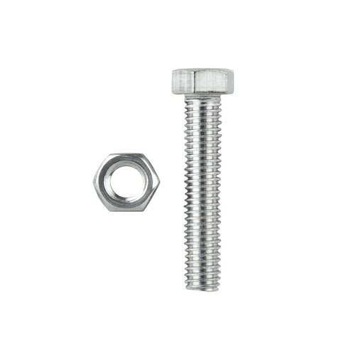 Pinnacle Hardware M12 x 40mm 316 Stainless Steel Hex Head Bolt and Nut 4 Pack