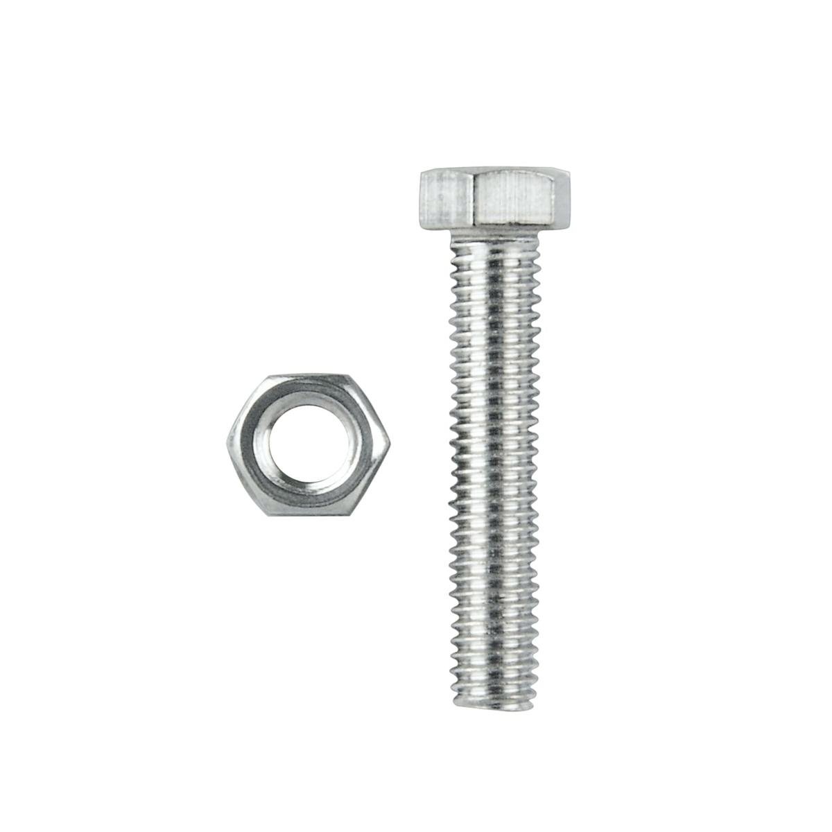 Pinnacle Hardware M12 x 40mm 316 Stainless Steel Hex Head Bolt and Nut 4 Pack
