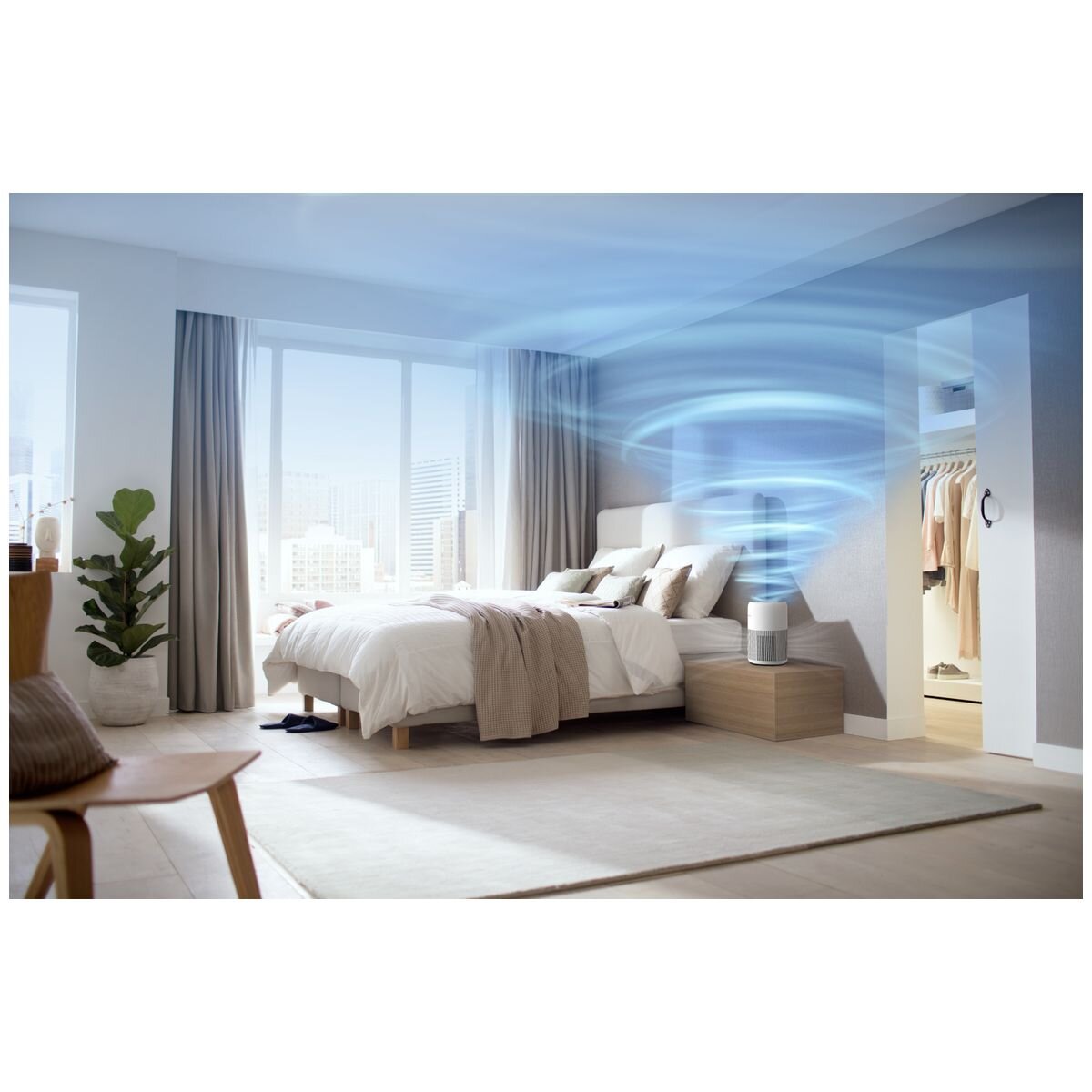Philips PureProtect Mini 900 Series Air Purifier - Three-Layer Filter, Air+ App, 65m² Coverage - AC0950-10