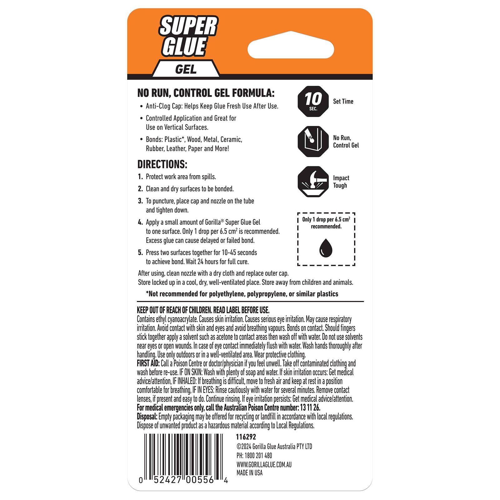 Gorilla Glue 51ml Clear Bottle