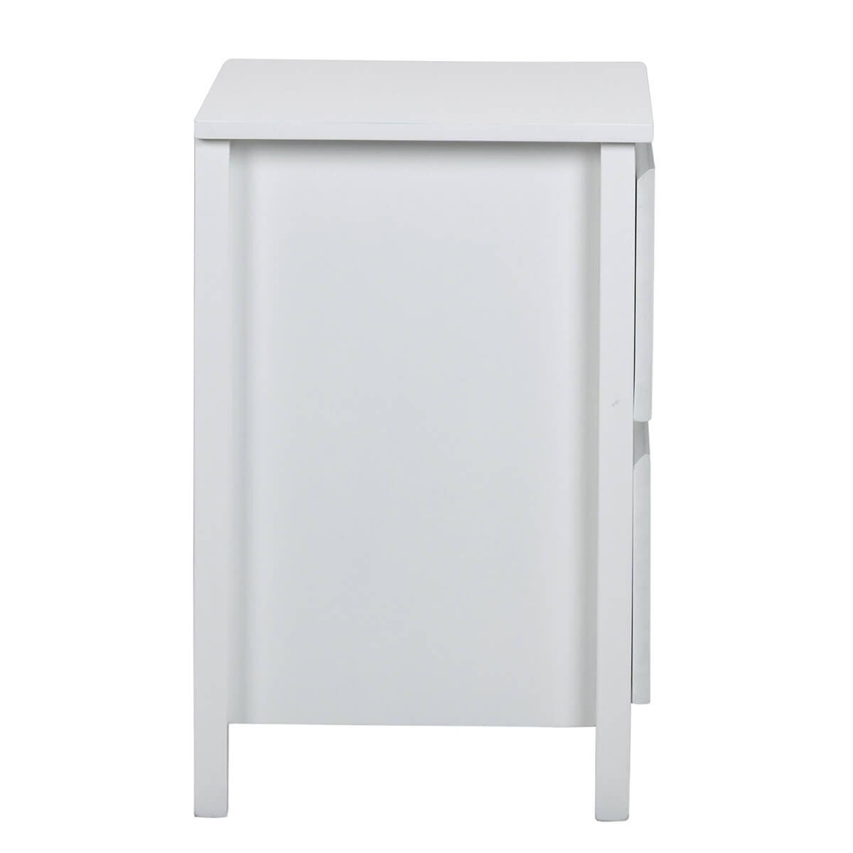 Ostro Furniture Sophia Bedside Table - White Rubberwood Timber - Arrives Fully Assembled - 20003000