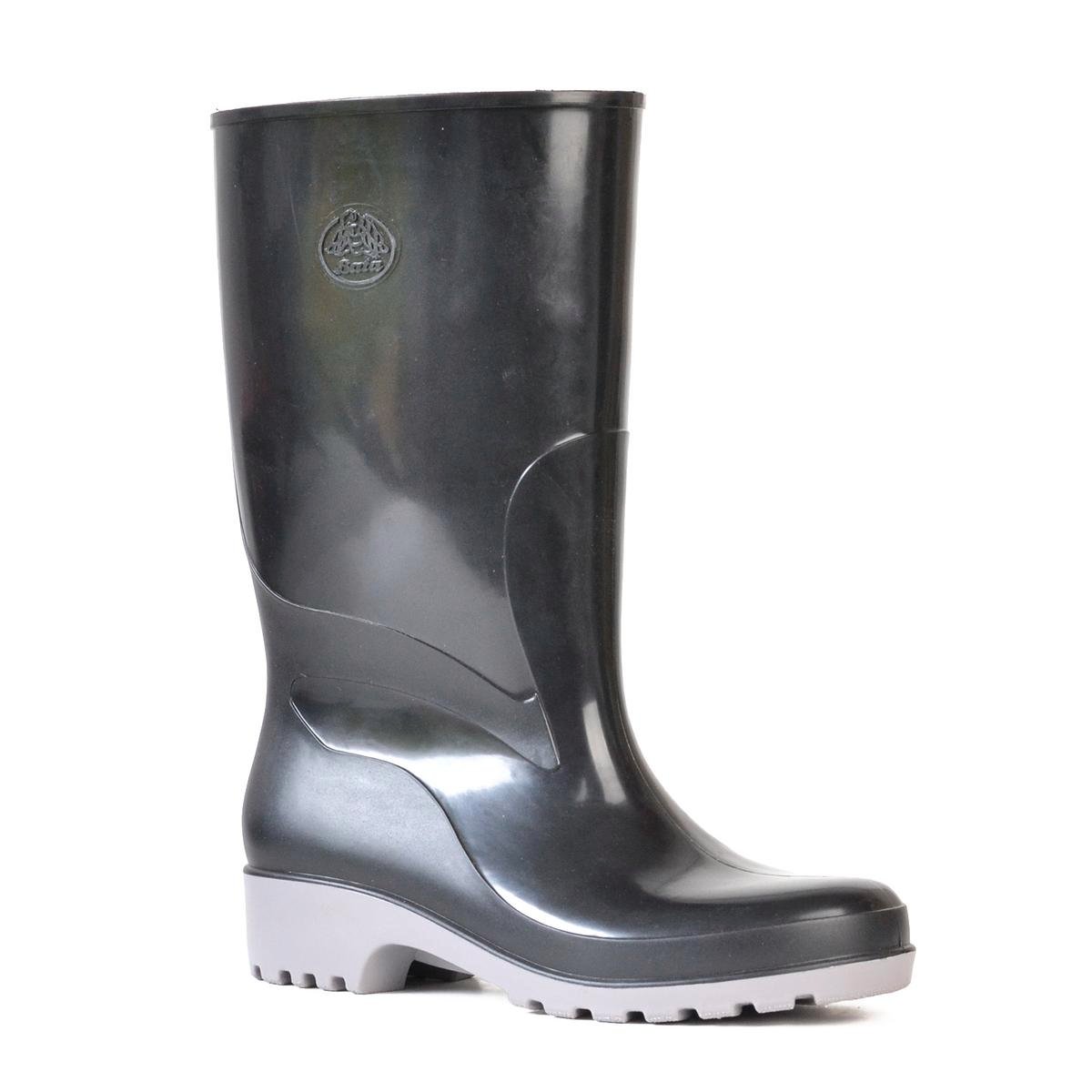 Bata Industrials Weatherguard Waterproof Gumboots Size 2 - Black/Grey