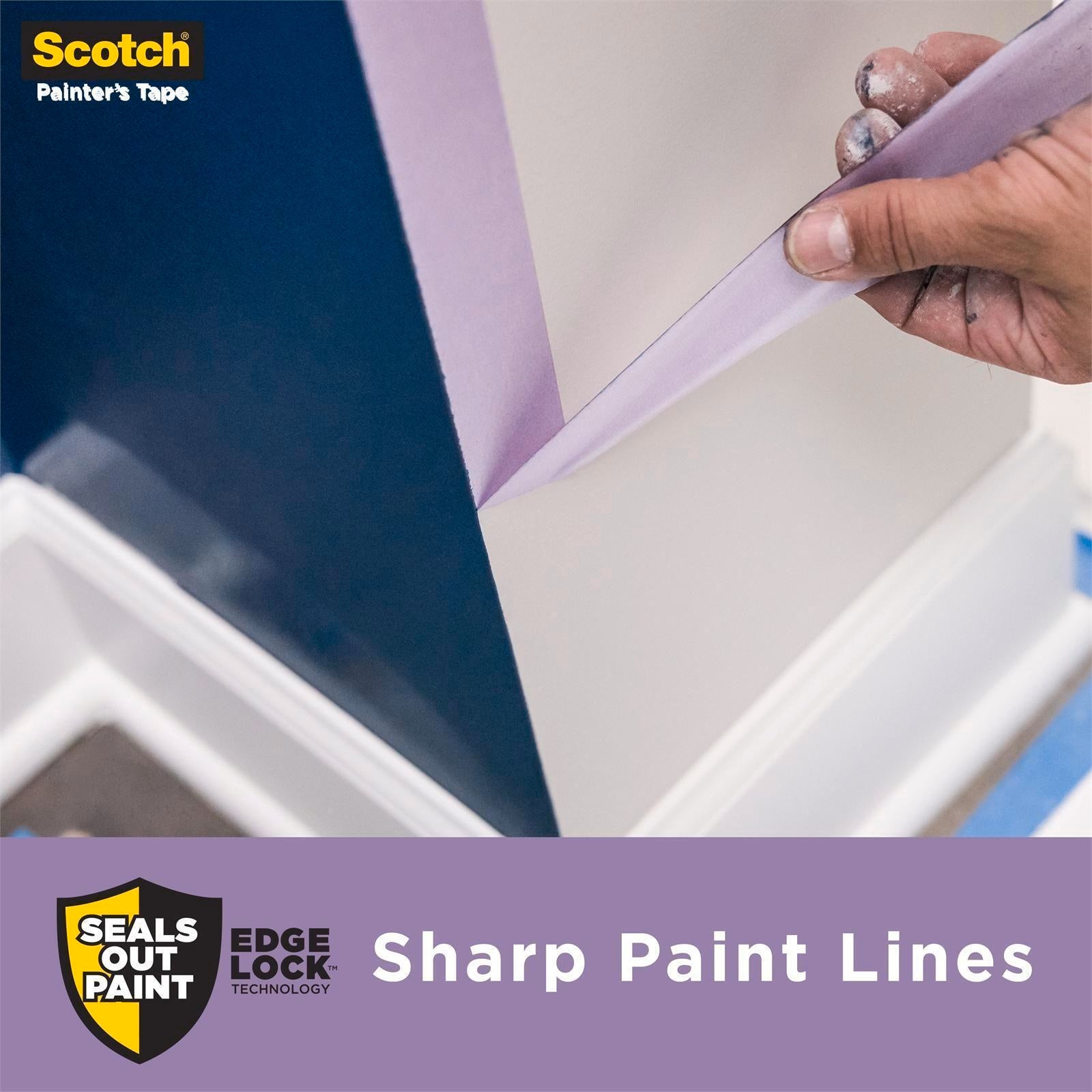 Scotch 24mm x 55m Delicate Surface Gentle Removal Painter's Masking Tape, Purple