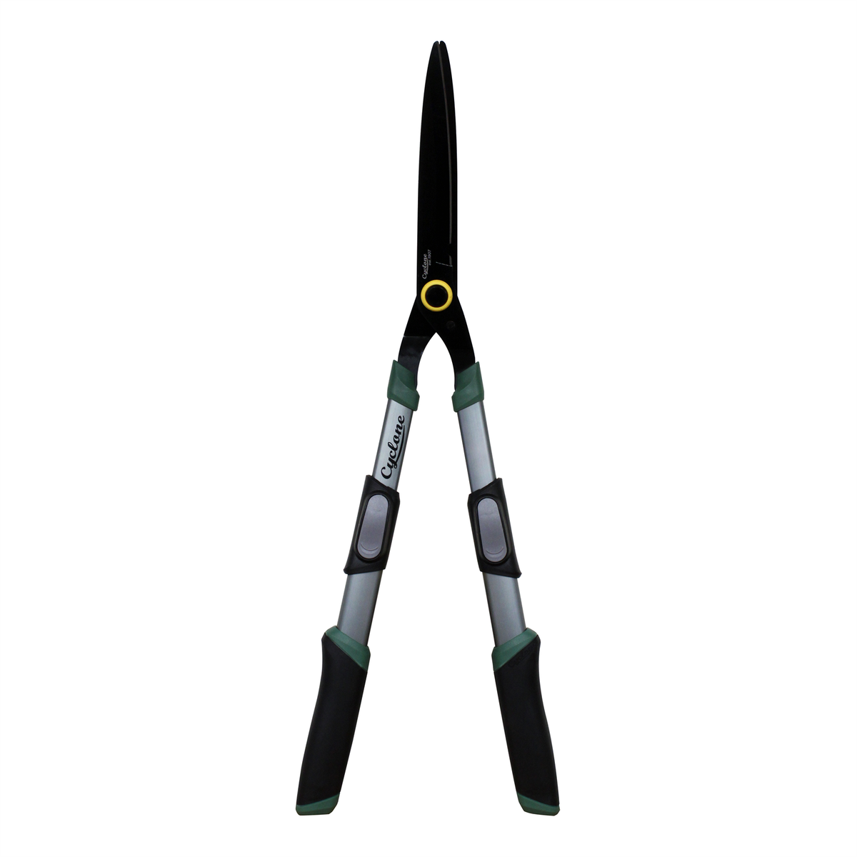 Cyclone Telescopic Hedge Shears with PTFE-Coated Carbon Steel Blades & Aluminium Handles
