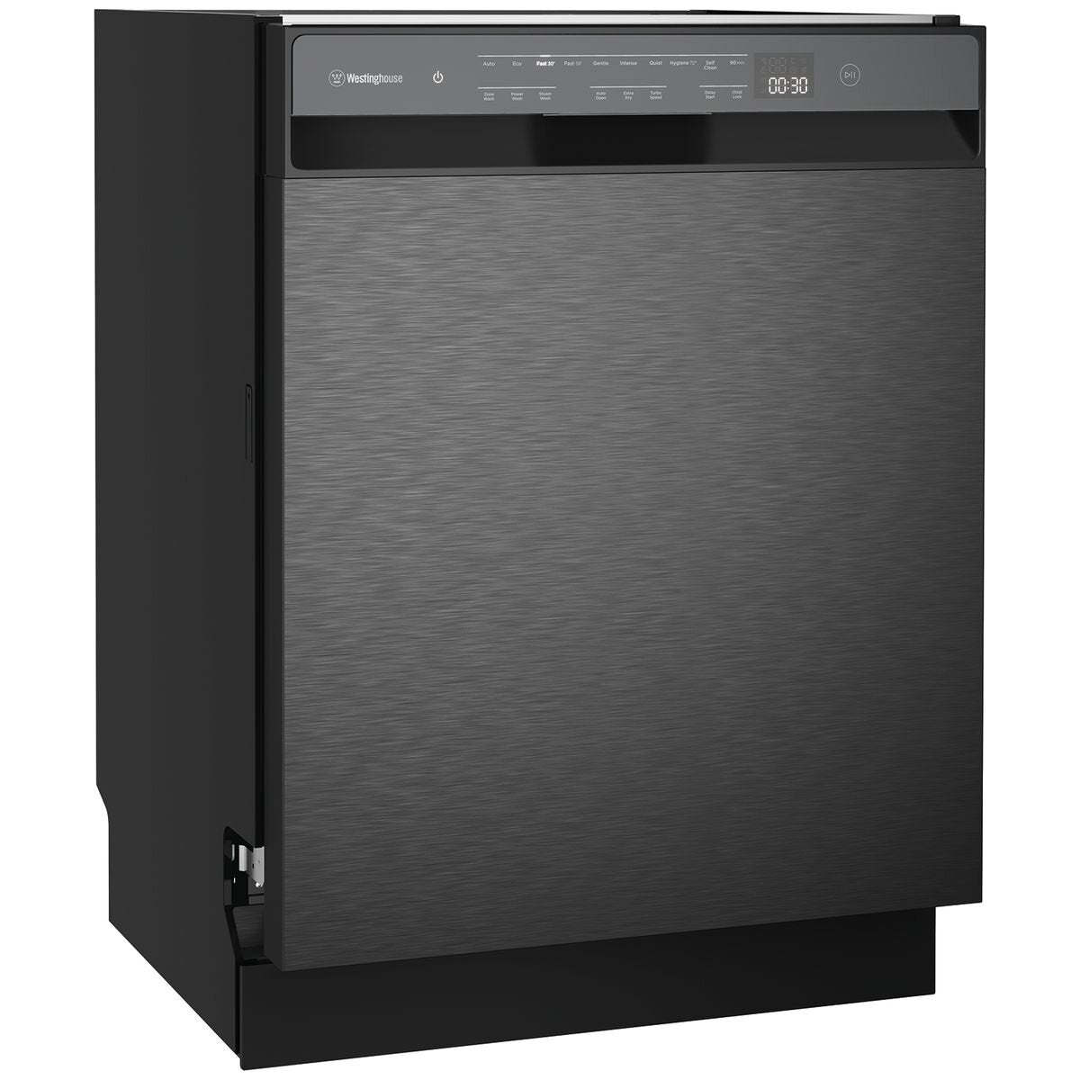 Westinghouse 60cm Underbench Dishwasher 15 Place Settings - Dark Stainless Steel, 10 Programs - WSU6608KXC