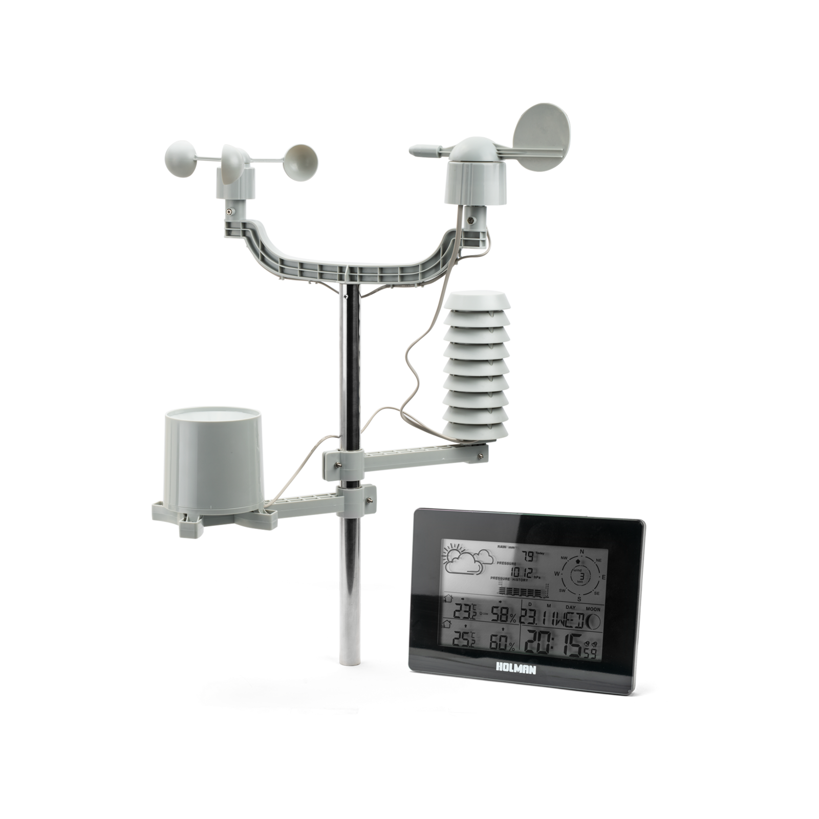 Holman Aspect Wireless Weather Station WS5029, Wind, Rain & Data Centre Display
