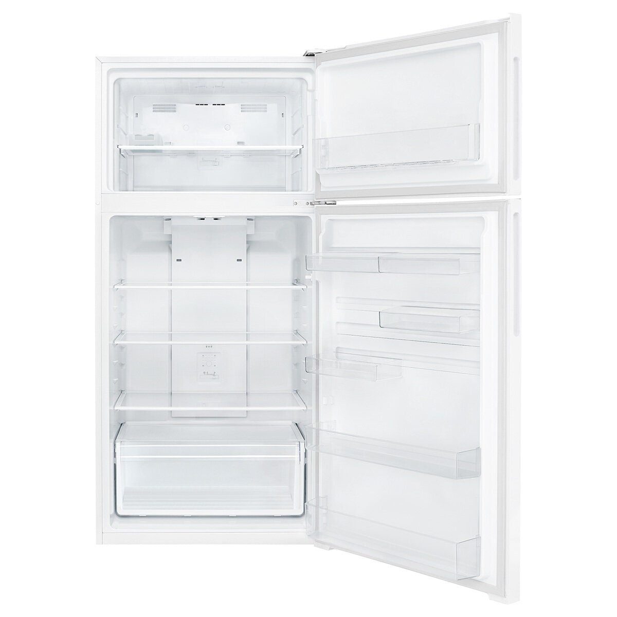 Westinghouse 503L Top Mount Refrigerator - White, Right Hinge, Sphere Ice Tray, Quick Chill - WTM5002WE-R