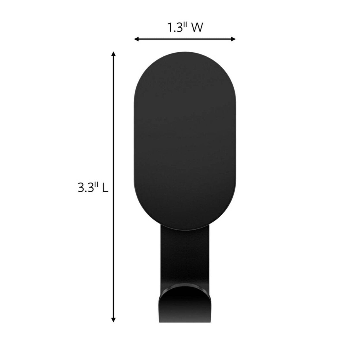 3M Black Claw Wall Hook - 7kg - 33mm x 83mm - Easy Installation - SuperSaverAU - view 3