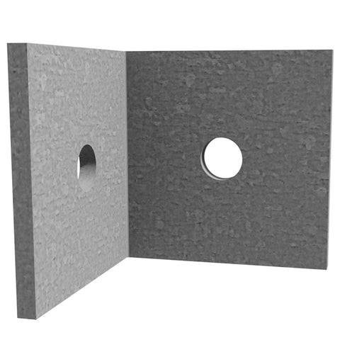 Dunnings 65 x 65 x 65 x 5mm M12 Hot Dip Galvanised Angle Bracket