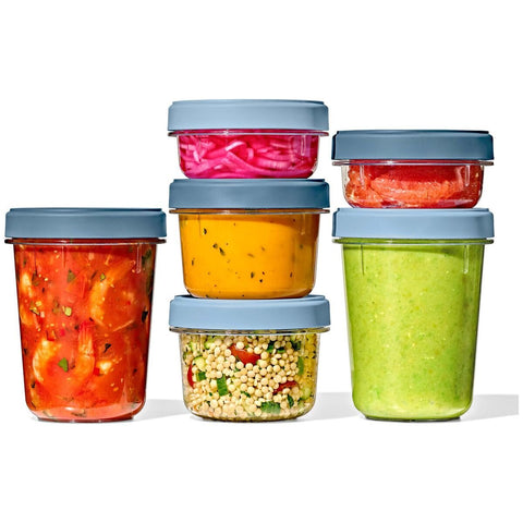 OXO Twist & Stack 12 piece container set - leakproof twist lids - freezer and dishwasher safe - 48775