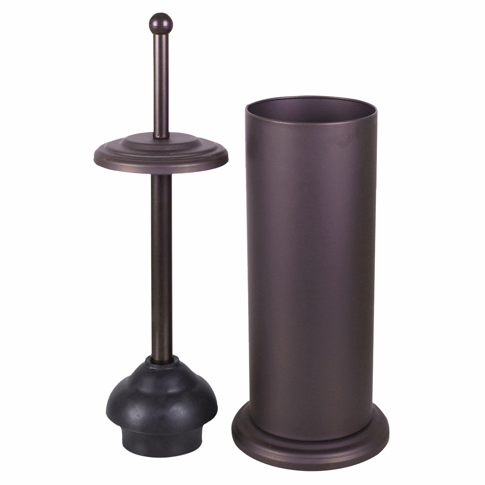 EnduraSeal Black Toilet Plunger With Holder 165 x 470mm PVC