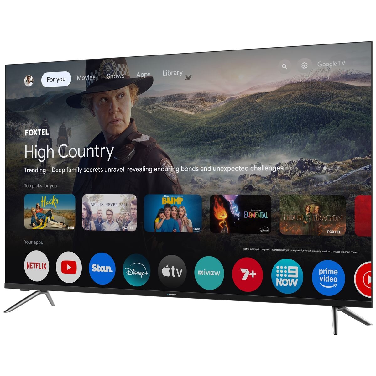 Blaupunkt 55 Inch 4K Mini LED Google TV - Dolby Vision, Dolby Atmos, Local Dimming - BP550USG60100