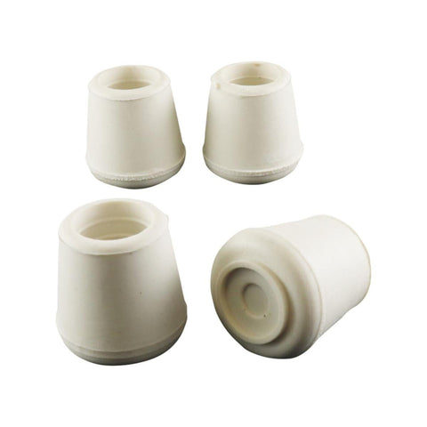 Surface Gard White Round External Rubber Chair Tips 16mm 4 Pack - SuperSaverAU - view 1