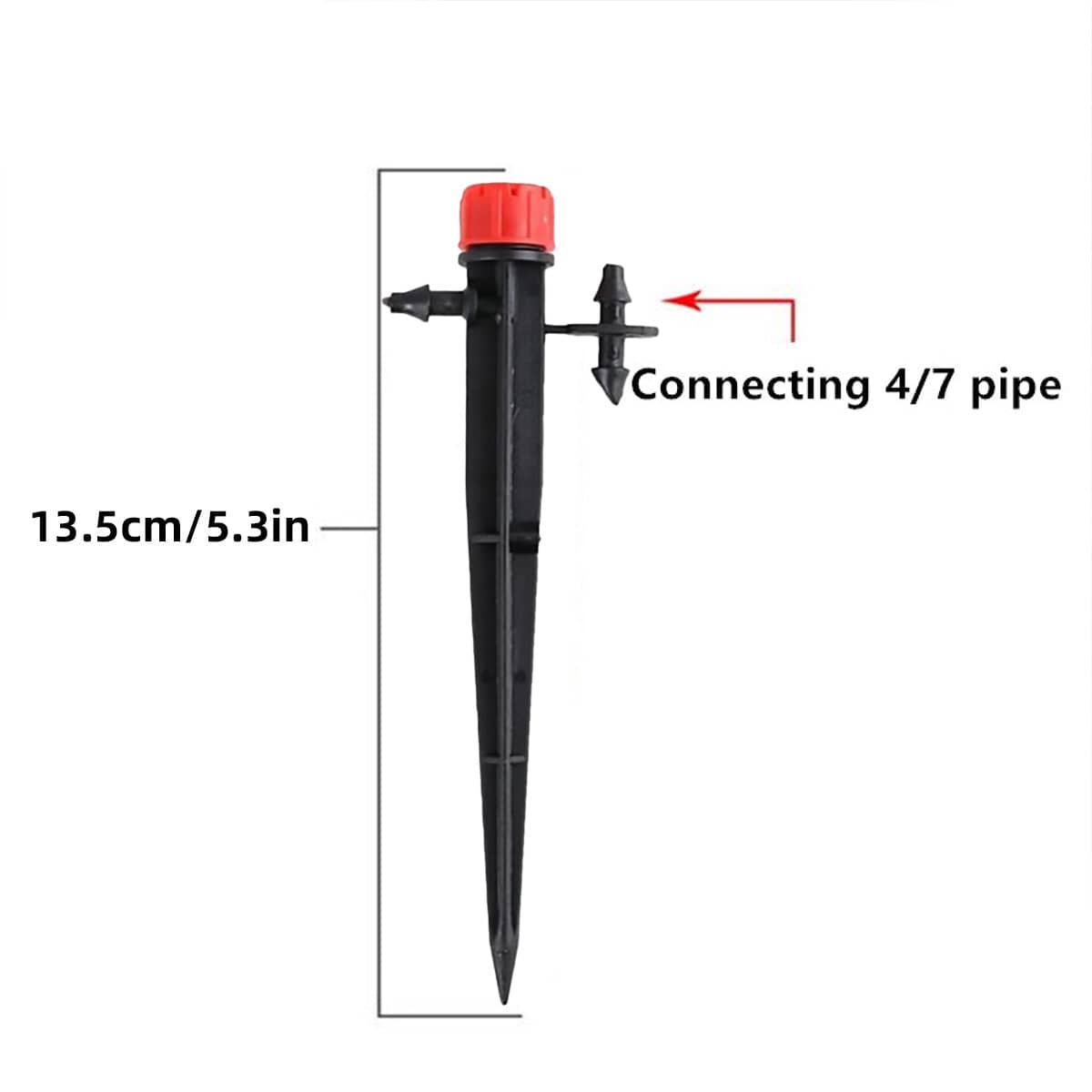 Adjustable 8-Hole Garden Dripper with Ground Stake, Pack of 50 - Blue - view 4