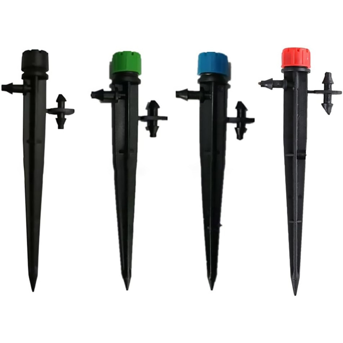 Adjustable 8-Hole Garden Dripper with Ground Stake, Pack of 50 - Green - view 3