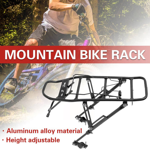 Adjustable Aluminium Alloy Rear Bike Rack with Pannier Side Guards