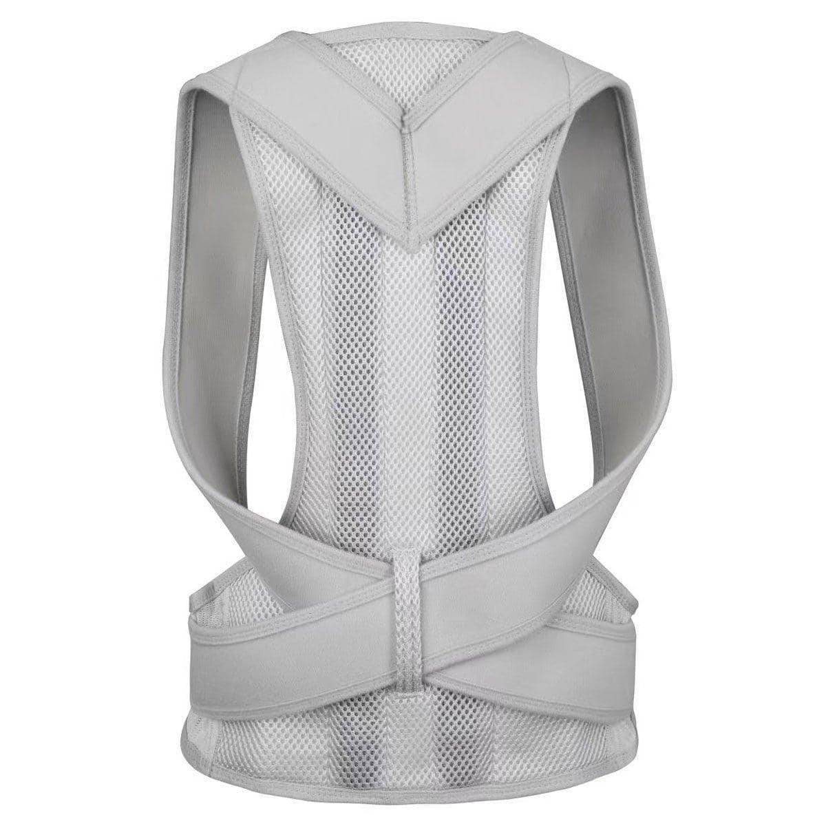 Adjustable Back Posture Corrector Brace - Grey, 3XL (Waist 90-112 cm)