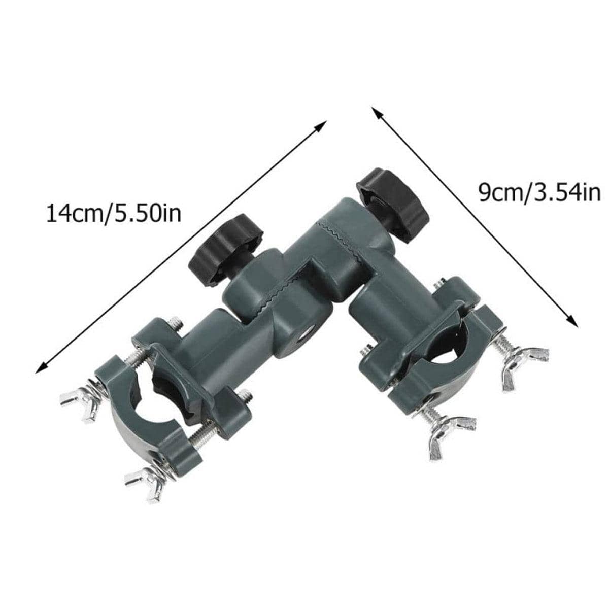 Adjustable Fishing Umbrella Stand Bracket and Rod Holder Multi Function Connector - view 3