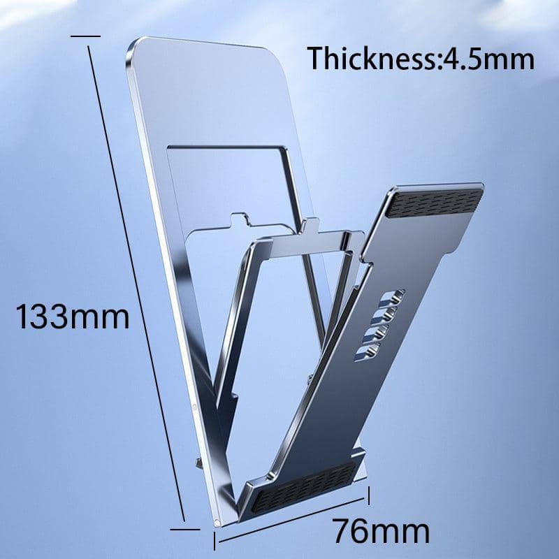 Adjustable Folding Desk Phone and Tablet Stand Holder - Black - view 4