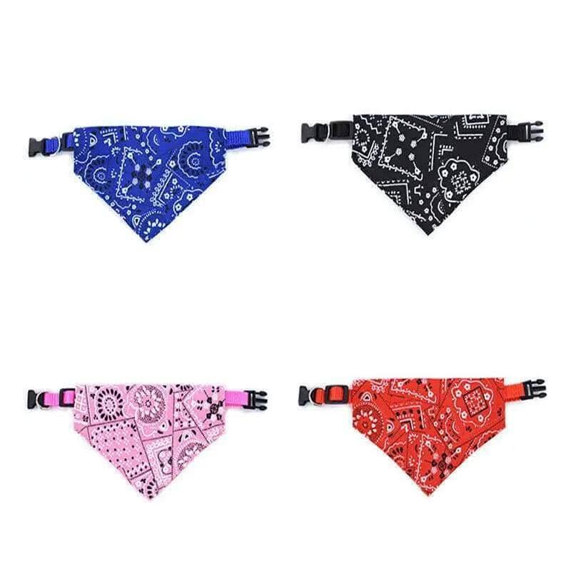 Adjustable Pet Bandana Collar Scarf, Size S (Neck 23 to 28 cm) - Blue - view 3