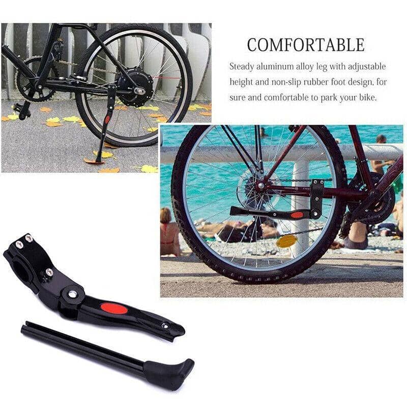 Adjustable Rear Bike Kickstand for 24 to 27 Inch (61 to 69 cm) Wheels - Black - view 5
