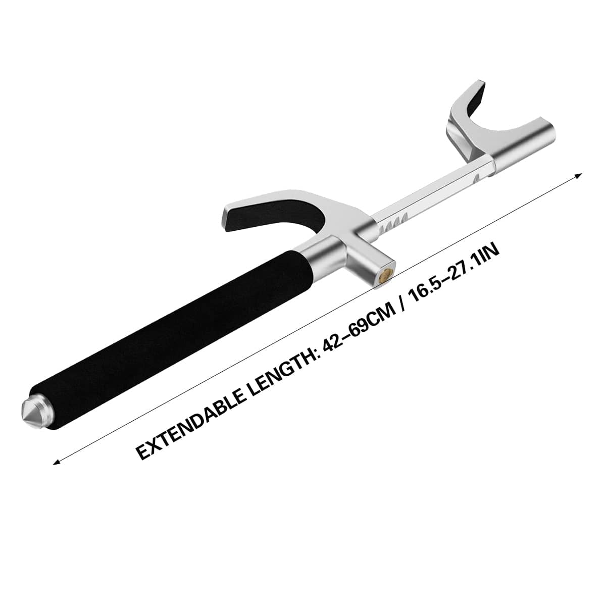 Adjustable Steering Wheel Lock with Safety Hammer and 3 Keys - view 3
