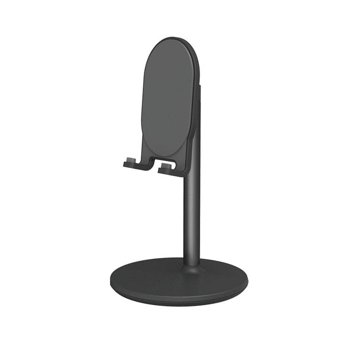 Adjustable Telescopic Desktop Phone and Tablet Stand, Aluminium Alloy - Black