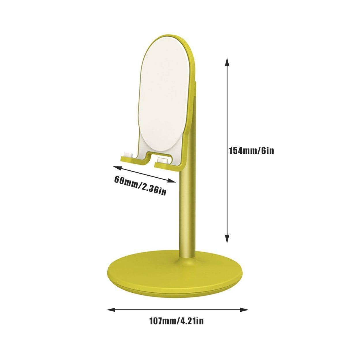 Adjustable Telescopic Desktop Phone and Tablet Stand, Aluminium Alloy - Black - view 4