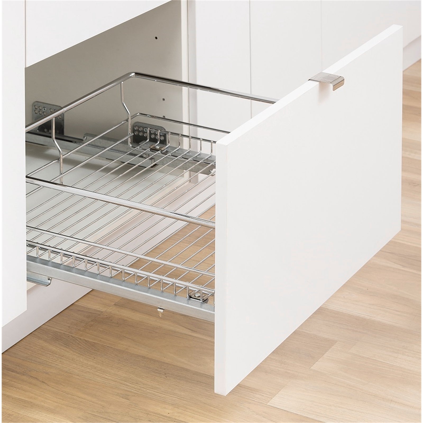 Kaboodle 450mm Soft Close Pullout Basket Chrome